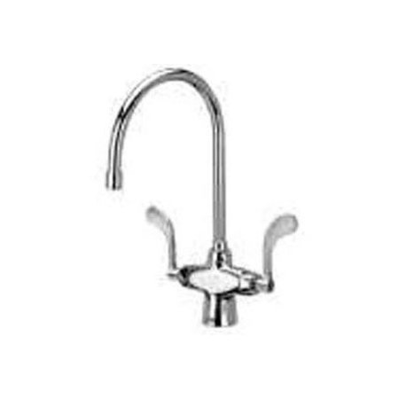 ZURN Zurn Double Lab Faucet with 8" Gooseneck and 4" Wrist Blade Handles - Lead Free Z826C4-XL****